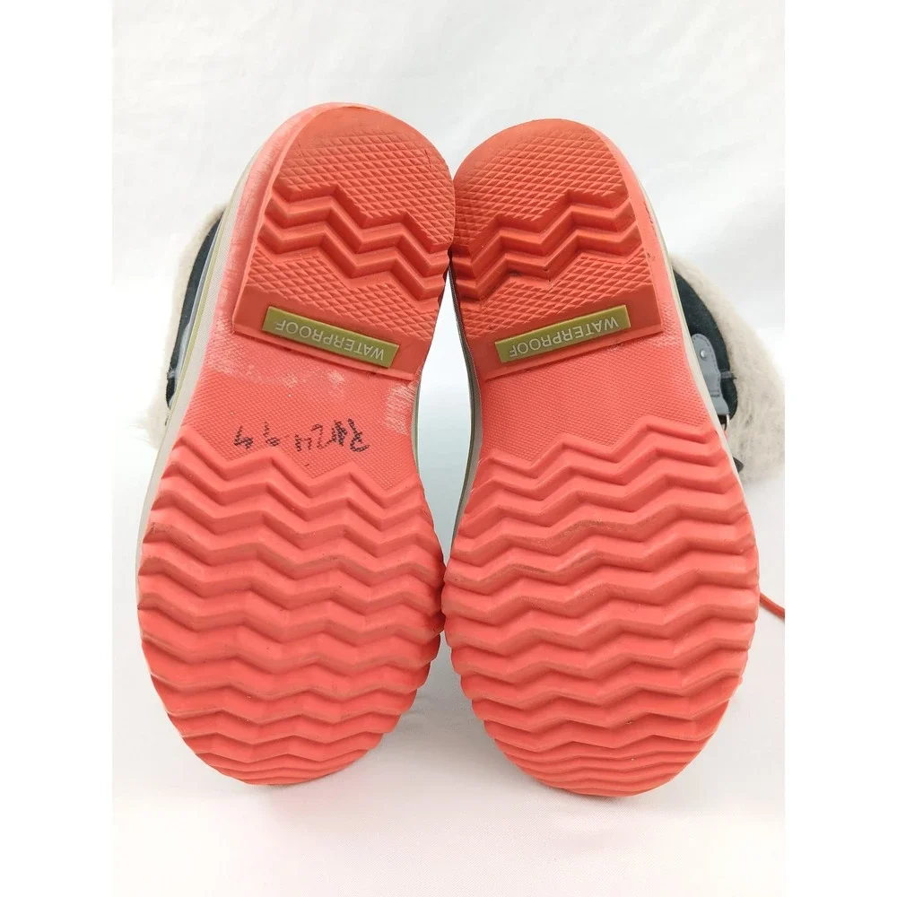 Sorel Winter Carnival Waterproof Snow Boots Women's Size 2 Youth Black Orange‎